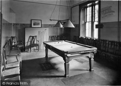 The Billard Room, Cowal House c.1955, Dunoon