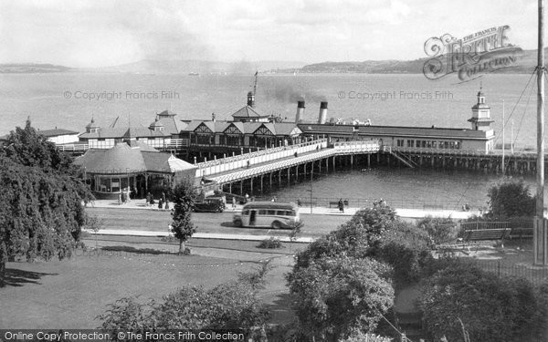 Photo of Dunoon, The Pier From The Park c.1950