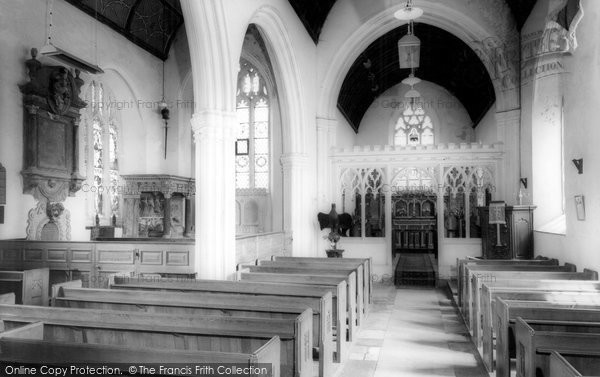 Photo of Dunsford, St Mary's Church Interior c.1960
