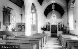 St Mary's Church Interior c.1960, Dunsford