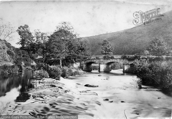 Photo of Dunsford, Steps Bridge And Weir c.1871