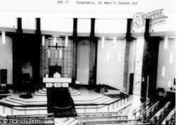 St Mary's Church Interior c.1965, Dunstable