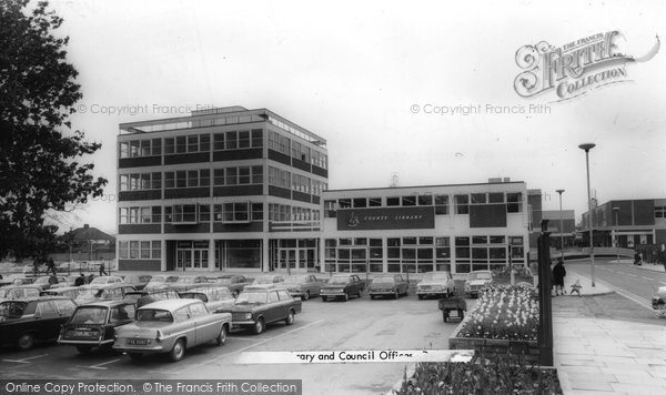 Photo of Dunstable, The Library And Council Offices c.1965