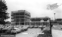 The Library And Council Offices c.1965, Dunstable