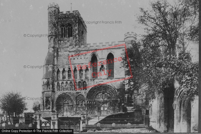 Photo of Dunstable, The Priory Church, West Front 1898