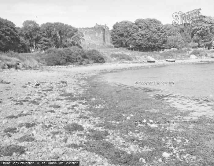 Photo of Dunstaffnage Castle, From The Beach 1949