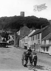 Boys, Pony And Cart 1890, Dunster