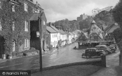 Castle And High Street c.1938, Dunster