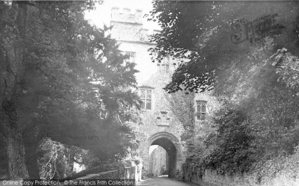 Photo of Dunster, Castle Entrance c.1960