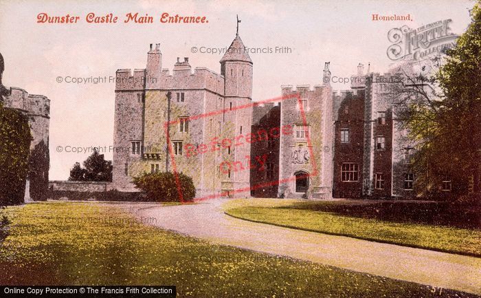 Photo of Dunster, Castle, Main Entrance c.1900