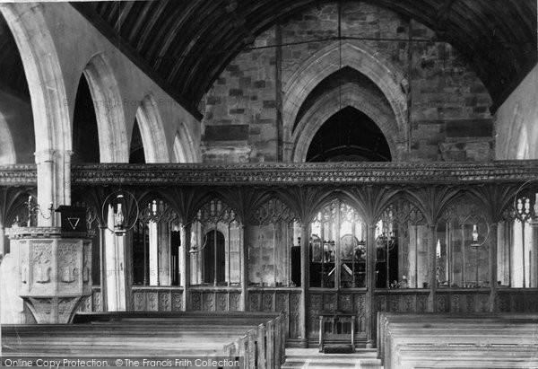 Photo of Dunster, Church Interior 1888