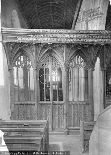 Photo of Dunster, Church Screen 1888