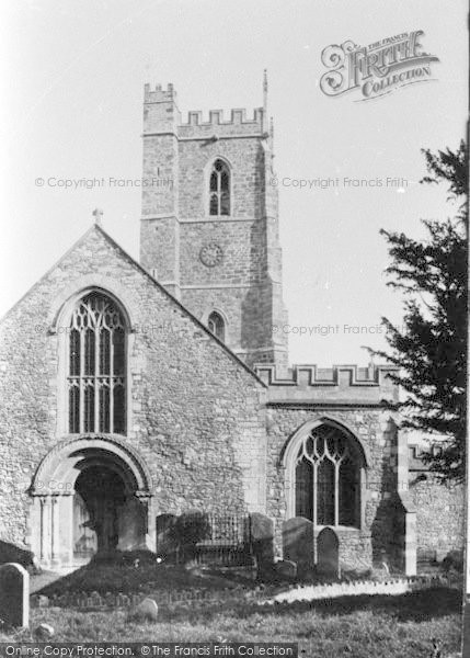 Photo of Dunster, Church, West Front 1888