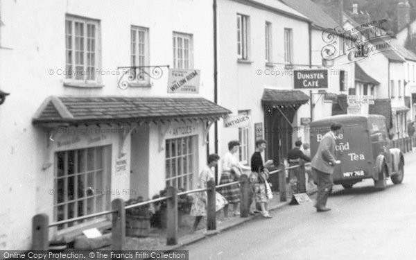 Photo of Dunster, Crossing High Street c.1960