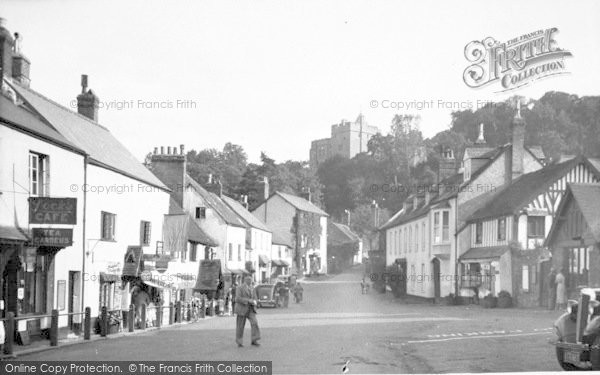 Photo of Dunster, High Street And Castle c.1938
