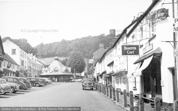 Photo of Dunster, High Street c.1955