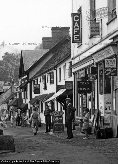 Photo of Dunster, High Street c.1955