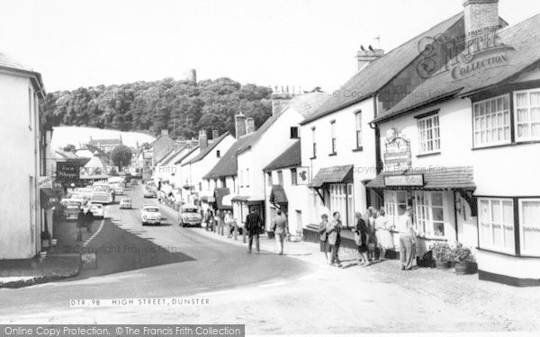 Photo of Dunster, High Street c.1965