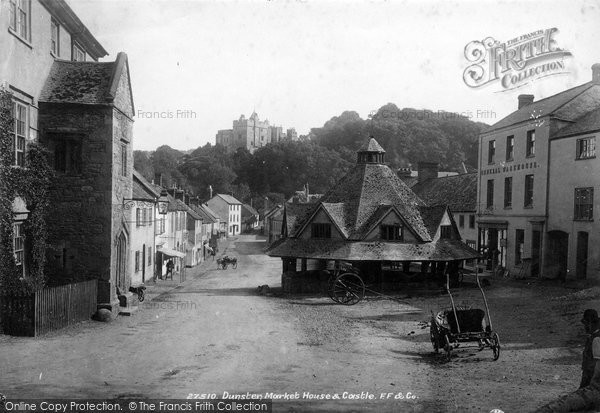 Photo of Dunster, Market House And Castle 1890