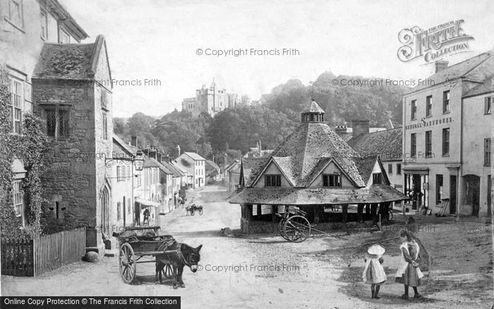 Photo of Dunster, Market House And Castle 1890