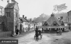 Market House And The Castle c.1880, Dunster
