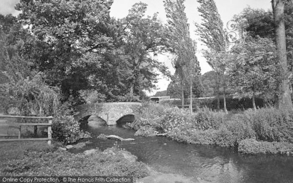 Photo of Dunster, Old Packhorse Bridge c.1938