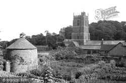 Priory Gardens And Church c.1938, Dunster