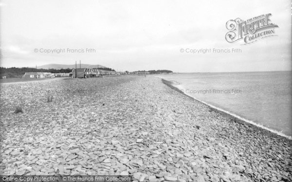 Photo of Dunster, The Beach 1938