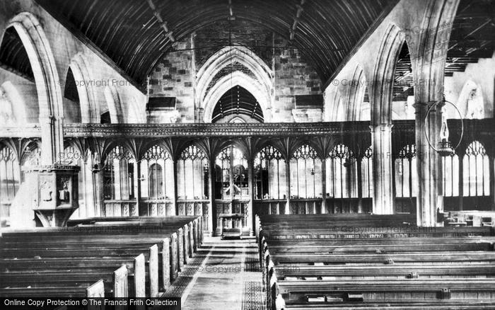 Photo of Dunster, The Church Interior c.1910