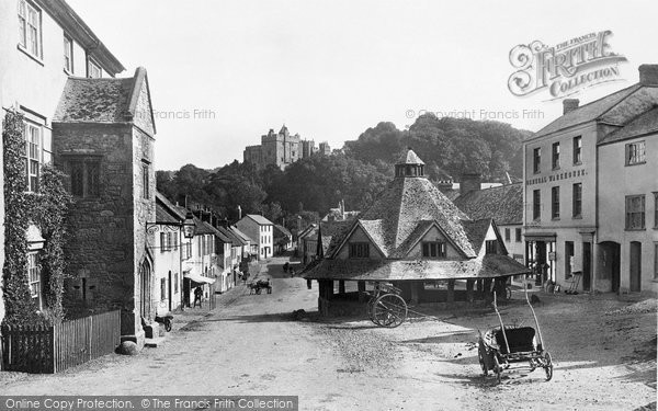 Photo of Dunster, The Market House And Castle 1890