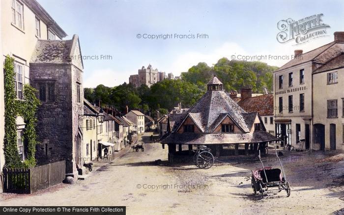 Photo of Dunster, The Market House And Castle 1890