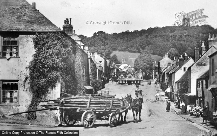 Photo of Dunster, The Village c.1910