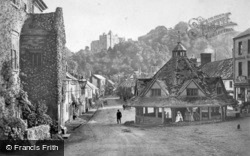 The Yarn Market And Castle c.1910, Dunster