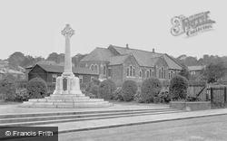 The War Memorial And St Nicholas Church c.1955, Dunston