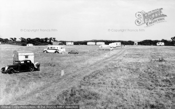 Photo of Dunwich, Dunwich Cliff Caravan Site c.1960