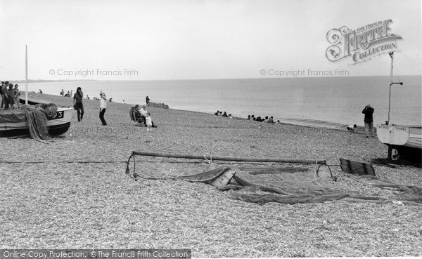 Photo of Dunwich, Fishing Net On The Beach c.1965