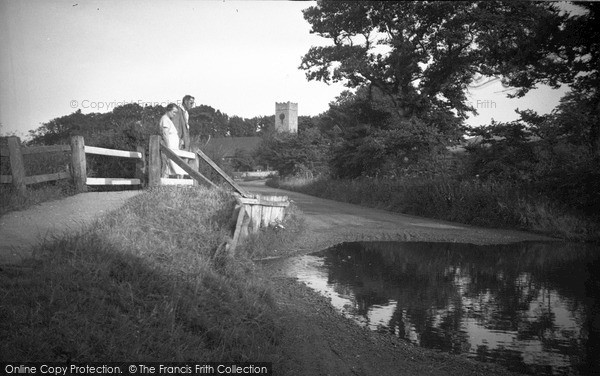 Photo of Dunwich, Footbridge And Church 1934