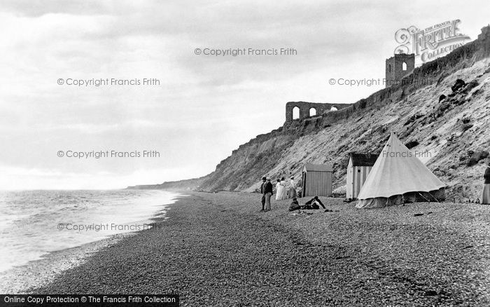 Photo of Dunwich, The Beach And Church Ruins 1909
