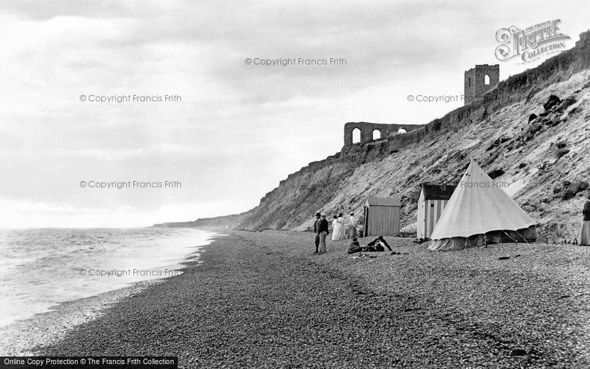 Dunwich, the Beach and Church Ruins 1909