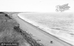 The Beach And Cliffs c.1960, Dunwich