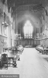 Castle, The Great Hall 1921, Durham