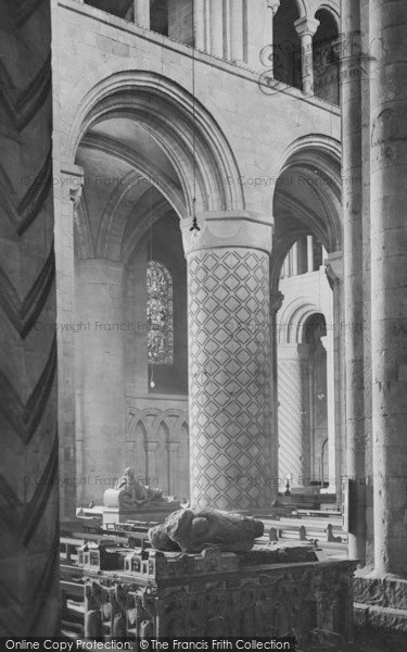 Photo of Durham, Cathedral, Across Nave 1921