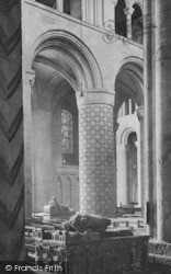 Cathedral, Across Nave 1921, Durham
