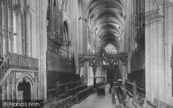 Cathedral, Choir West 1892, Durham