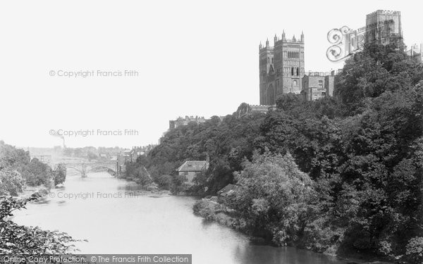 Photo of Durham, Cathedral From Bridge c.1890