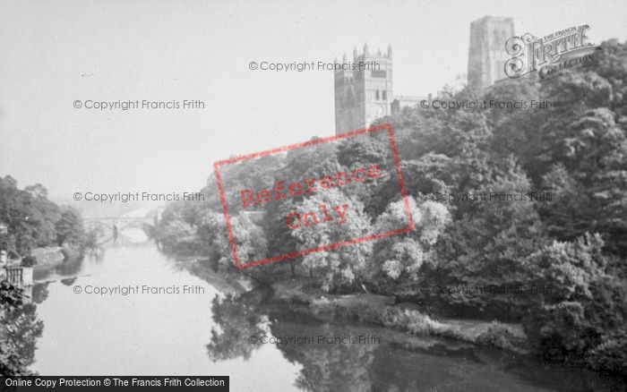 Photo of Durham, Cathedral From The River c.1950