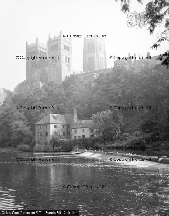 Photo of Durham, Cathedral From The River c.1950