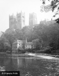 Cathedral From The River c.1950, Durham