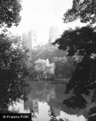 Cathedral From The River c.1950, Durham