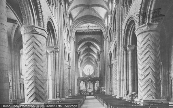 Photo of Durham, Cathedral Nave 1925